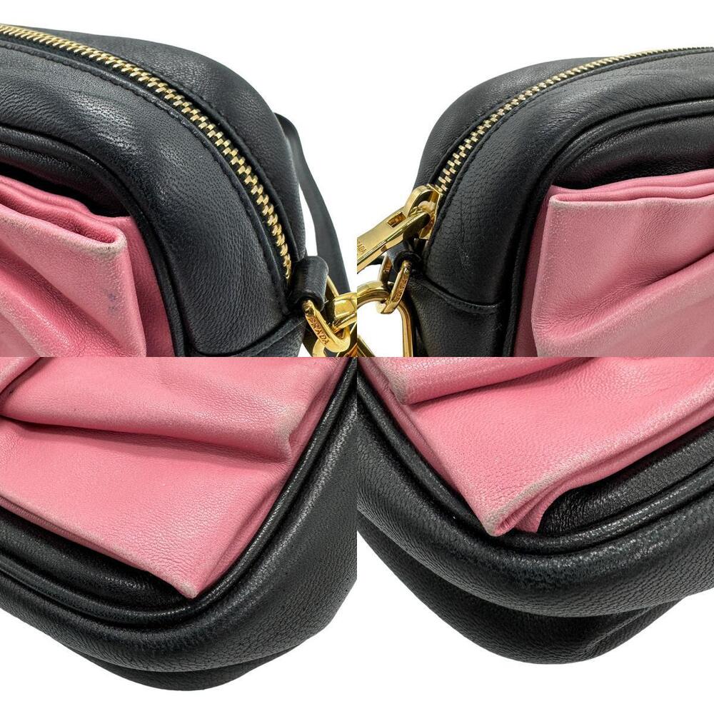 Prada Nappa Fiocco Bow Camera Crossbody Bag Pink - Picture 3 of 4